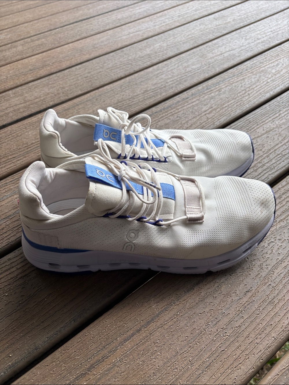 On Running Cloudnova Men’s Size 11 Undyed White Heather Shoes